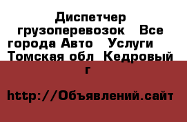 Диспетчер грузоперевозок - Все города Авто » Услуги   . Томская обл.,Кедровый г.